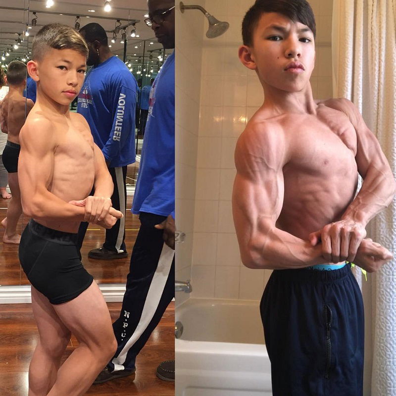 15 year outlet old bodybuilder