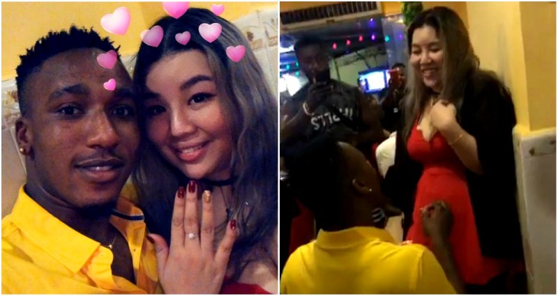Nigerian Man’s Proposal to Girlfriend in China Goes Viral