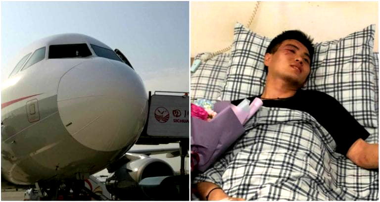 Sichuan Airlines Co-pilot Sucked Halfway Out of Cockpit After Windshield Shatters During Flight