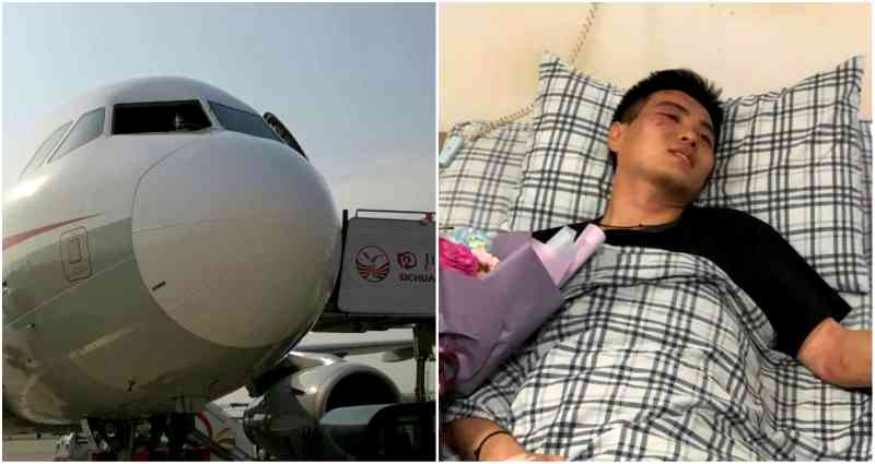 Sichuan Airlines Co-pilot Sucked Halfway Out of Cockpit After Windshield Shatters During Flight
