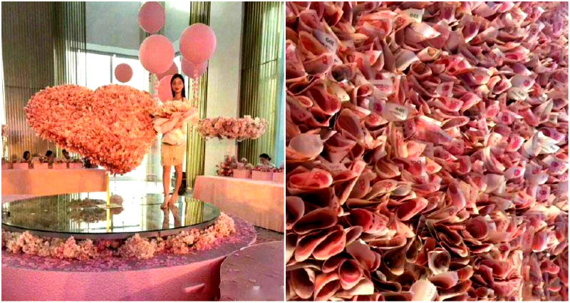 Man in China Makes a Lavish Bouquet Out of $52,000 for His Girlfriend’s Birthday