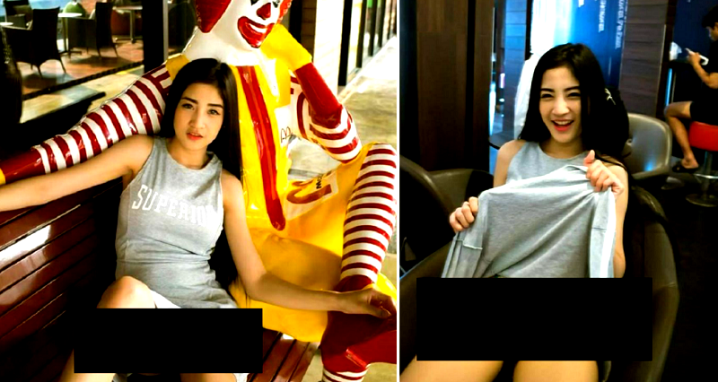 Thai Model Who Posed Nude for Coffee Shop Under Fire for Exposing Herself at McDonald’s