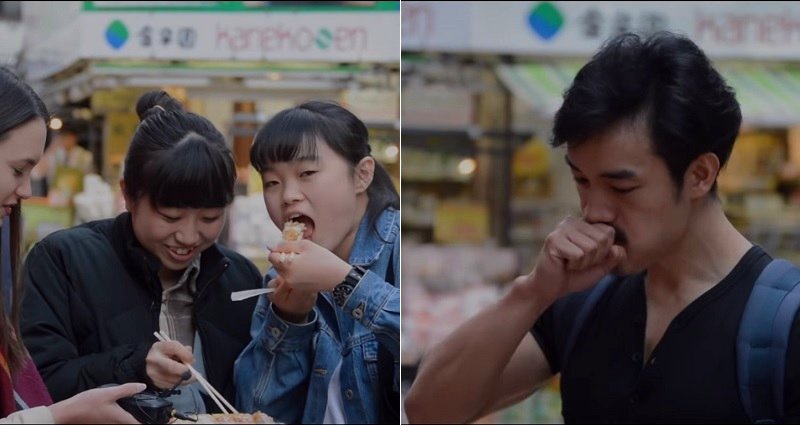 People on the Streets of Tokyo Try American Sushi for the First Time