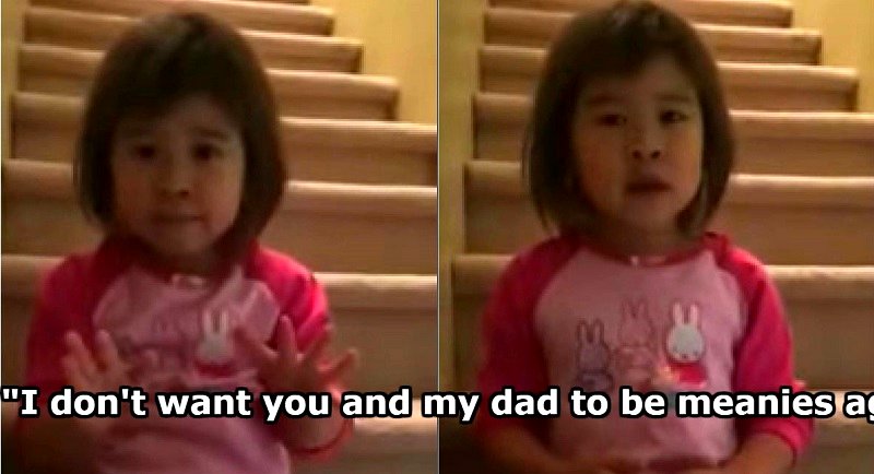 Adorable Little Girl Gives Divorced Parents Heartbreaking Relationship Advice