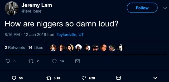 jeremy lam twitter racism