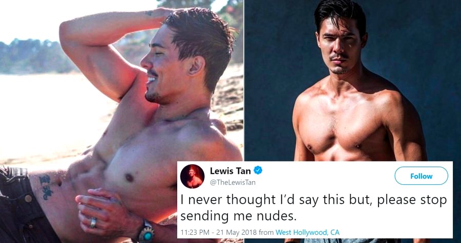 Lewis Tan Begs Twitter to Stop Sending Him Nudes