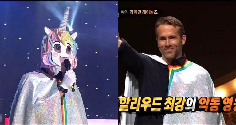Ryan Reynolds Appears on a Korean Singing Show As a Unicorn Because Why Not