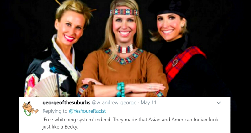 ‘Whitening’ Dentists Blasted for Wearing Offensive Cultural Dresses in Magazine Ad