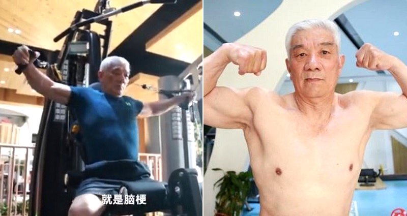 81-Year-Old Fit Grandpa in China Thinks He Can Take Arnold Schwarzenegger