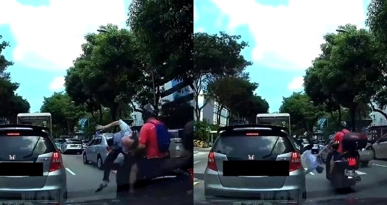 Viral Video Captures Horrifying Moment Jaywalker in Singapore Gets Hit By a Scooter