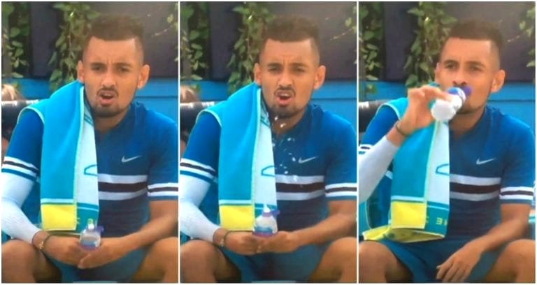 Tennis Pro Nick Kyrgios Fined $17,000 for ‘Jerking Off’ a Water Bottle