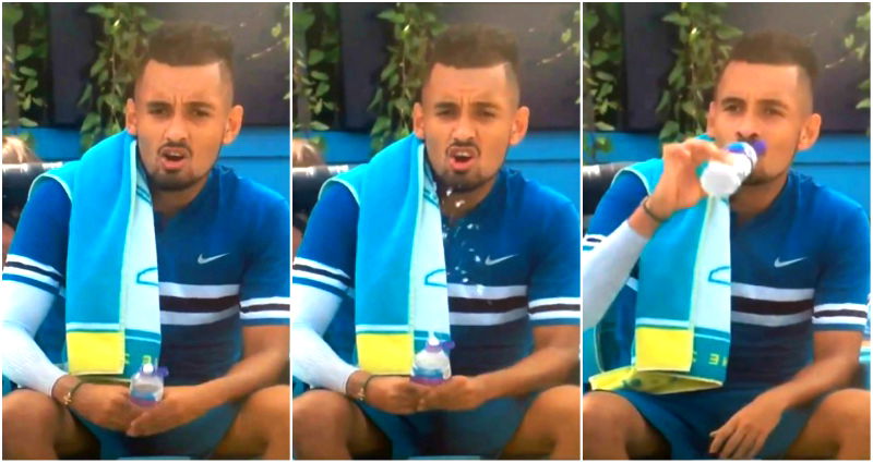 Tennis Pro Nick Kyrgios Fined $17,000 for ‘Jerking Off’ a Water Bottle