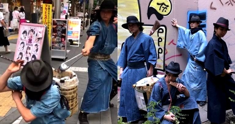 Wandering Samurai Are Cleaning Up the Streets of Tokyo in Style
