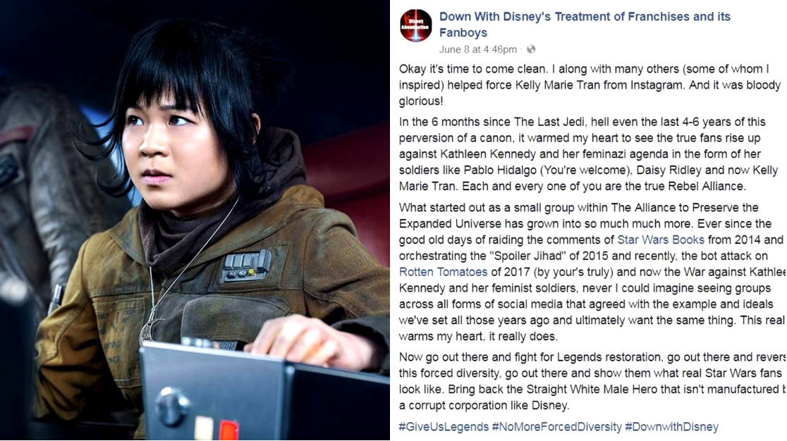 Facebook Hate Group Takes Credit For Cyberbullying Kelly Marie Tran off Instagram