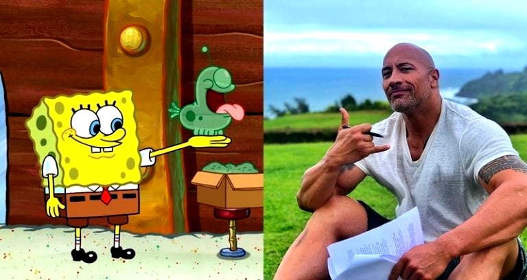 The Rock and Spongebob’s Twitter Exchange is What Friendship is All About