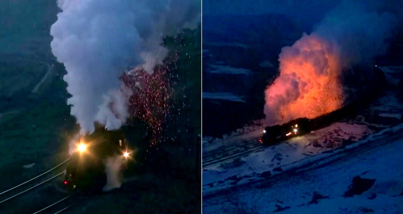 People All Over the World Travel to China Just to Watch This Epic Train Spit Fire