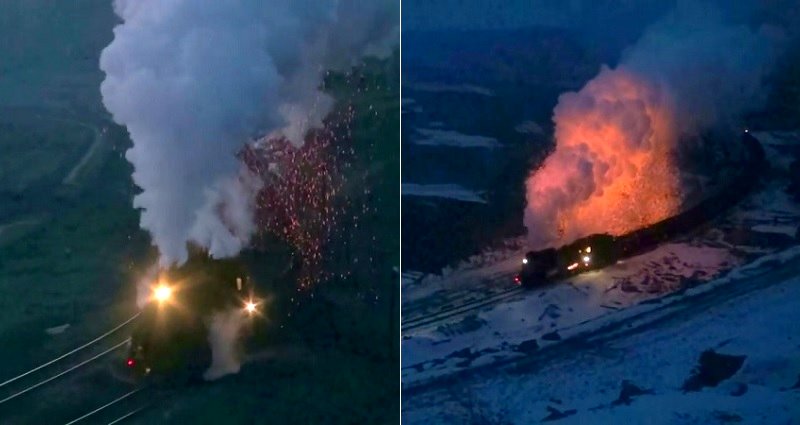 People All Over the World Travel to China Just to Watch This Epic Train Spit Fire