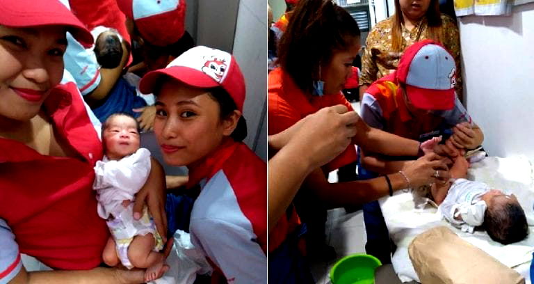 Jollibee Supervisor Breastfeeds Abandoned Newborn Found Outside Store