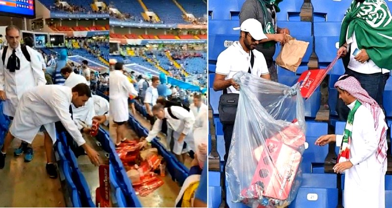 Japanese Soccer Fans Have Inspired Other World Cup Fans to Clean Up After Matches