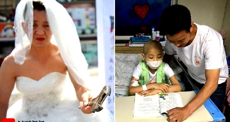 Desperate Father in China Offers Himself as a ‘Bride’ to Anyone Who Can ‌Sa‌ve Daughter with C‌a‌n‌cer