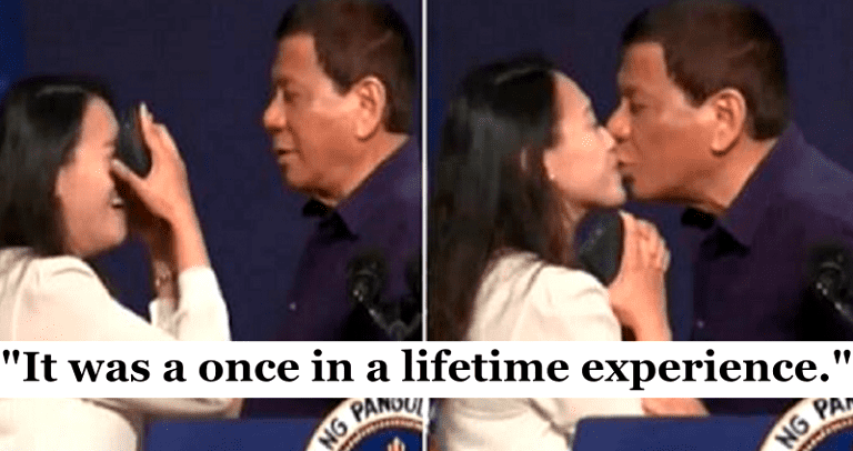 Married Woman Kissed on the Lips By Philippine President in South Korea Is Totally Cool With It