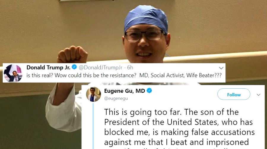 Donald Trump Jr. Just Called Dr. Eugene Gu a ‘Wife Beater’ on Twitter