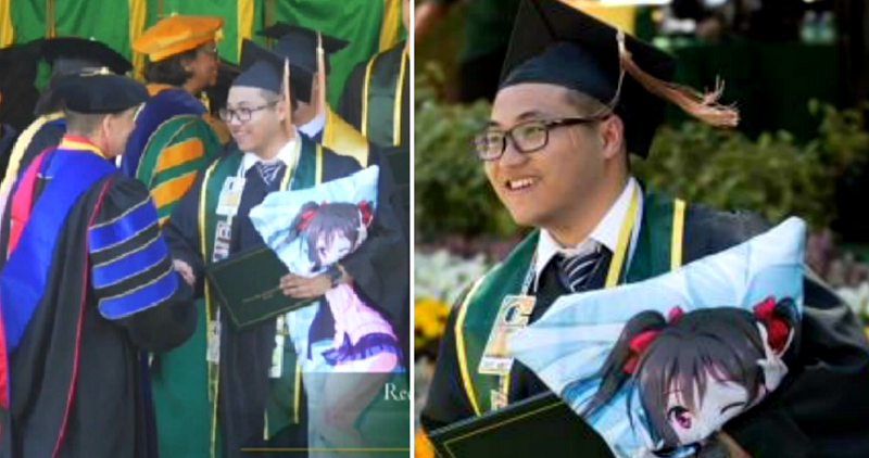 California Student Brings His ‘Waifu’ Along to Accept Diploma During Graduation