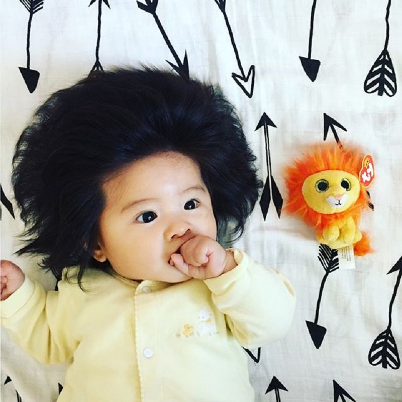 I was told my baby's hair would fall out by 6 months but now people say she  looks like a Stranger Things heartthrob | The Sun