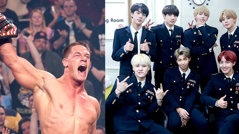 John Cena Volunteers to Be a Bodyguard for K-Pop Group BTS