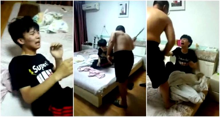 Father Hits Son Over 100 Times for Stealing, Mother Shares Video to Warn Other Kids
