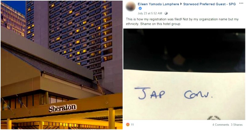 Japanese-American Woman Shocked When Hotel Bill Comes With a Racial Slur