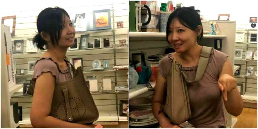 Shopper Films Bizarre Encounter With Lady Who Invades Her Personal Space a Store