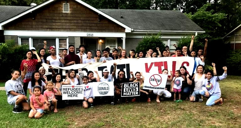 Asian Community Stands By Asian American Activist Couple Days After Racist Attack