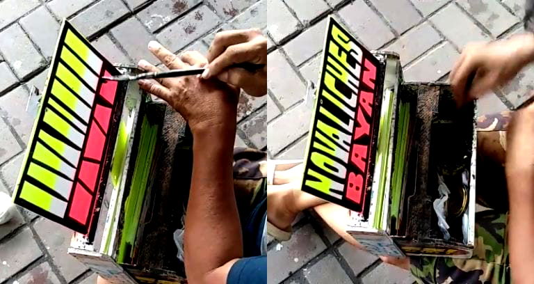Filipino Man Hand-Painting Signs is Extremely Satisfying to Watch