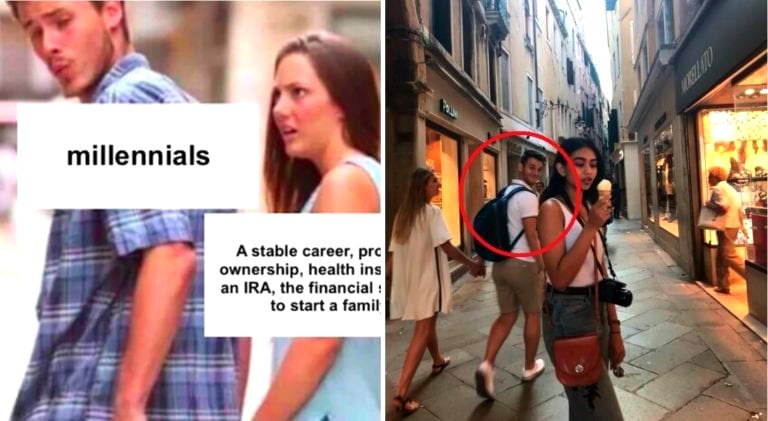 Teen on Vacation Lives The ‘Distracted Boyfriend’ Meme IN REAL LIFE