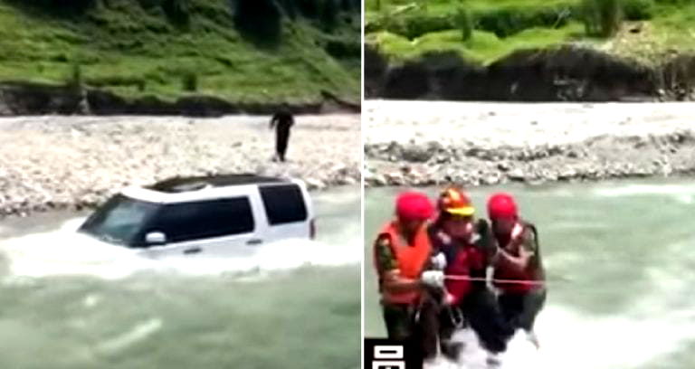 Chinese Man Too Cheap for a $3 Car Wash Drives Into a River Instead, Immediately Regrets It