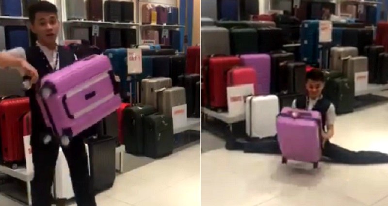 Filipino Luggage Salesman Has the Most Epic Sales Technique Ever