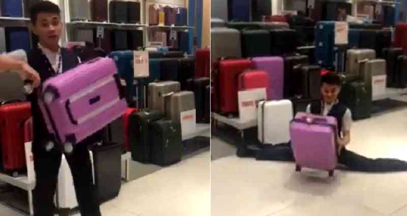 Filipino Luggage Salesman Has the Most Epic Sales Technique Ever