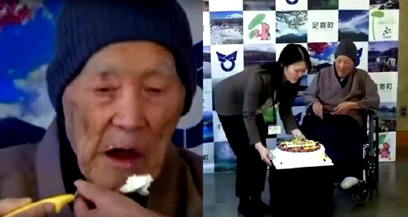 World’s Oldest Man in Japan Who Loves Eating Candy Turns 113