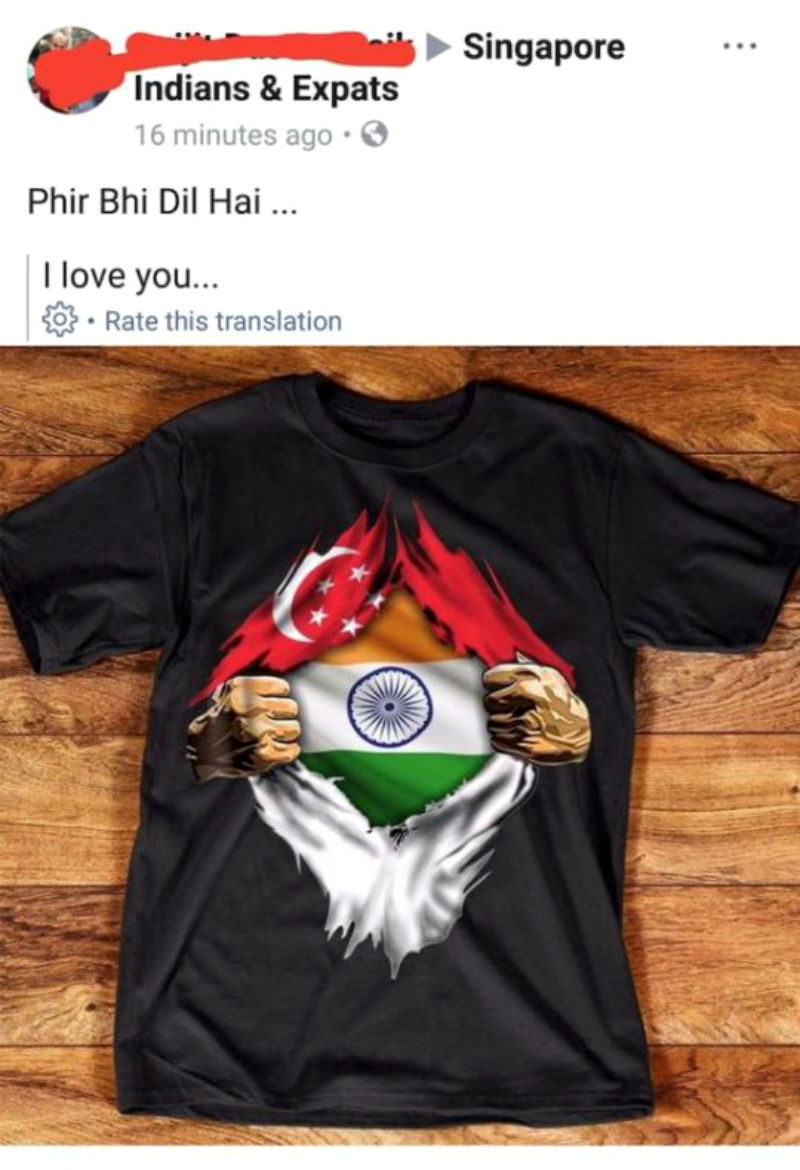 Why Singapore is Outraged Over This Picture of a T-Shirt on Facebook