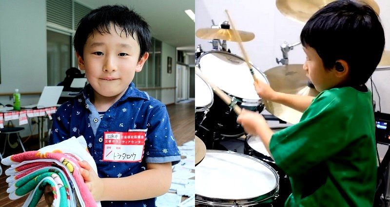 6-Year-Old Drummer Donates All His YouTube Money to Help Disaster-Affected Areas in Japan