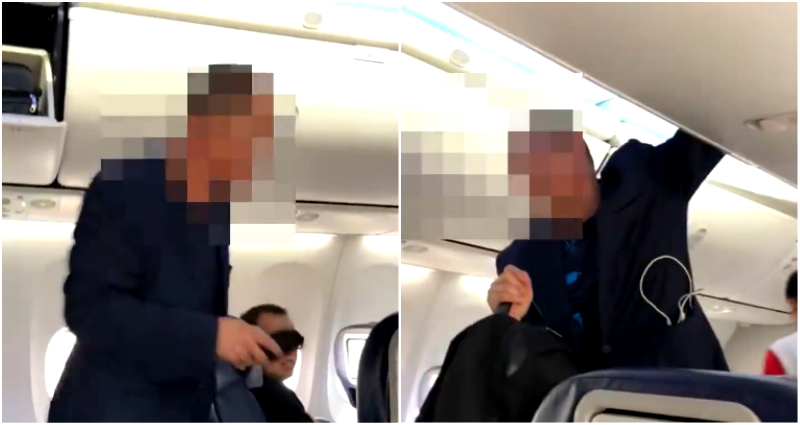 Thief Caught on Camera Stealing Cash From Business Class on Flight to Malaysia