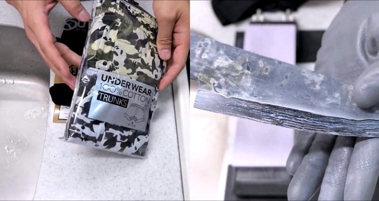 Japanese YouTuber Sharpens Underwear Into a Knife That Can Cut Vegetables