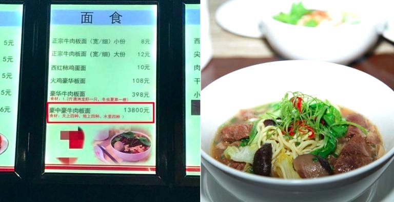 Ridiculous $2,015 Beef Noodle Soup in China Now the World’s Most Expensive