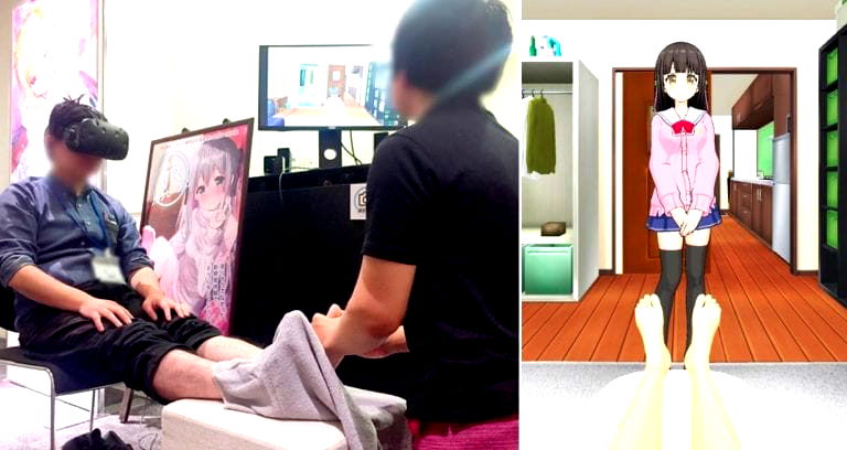 Japanese Company Offers ‘Anime’ VR Foot Massages, But They are Given By a Man