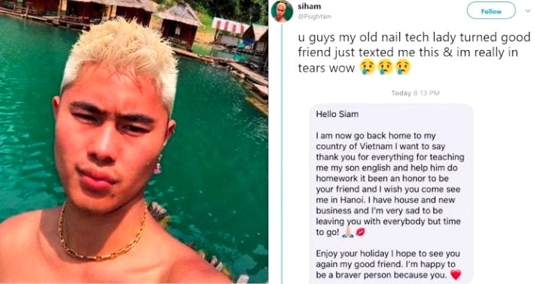 Thai Man’s Friendship With Vietnamese Nail Technician Will Have You in Tears