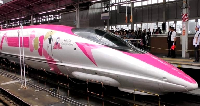 Japan Now Has Super Kawaii Hello Kitty Bullet Trains