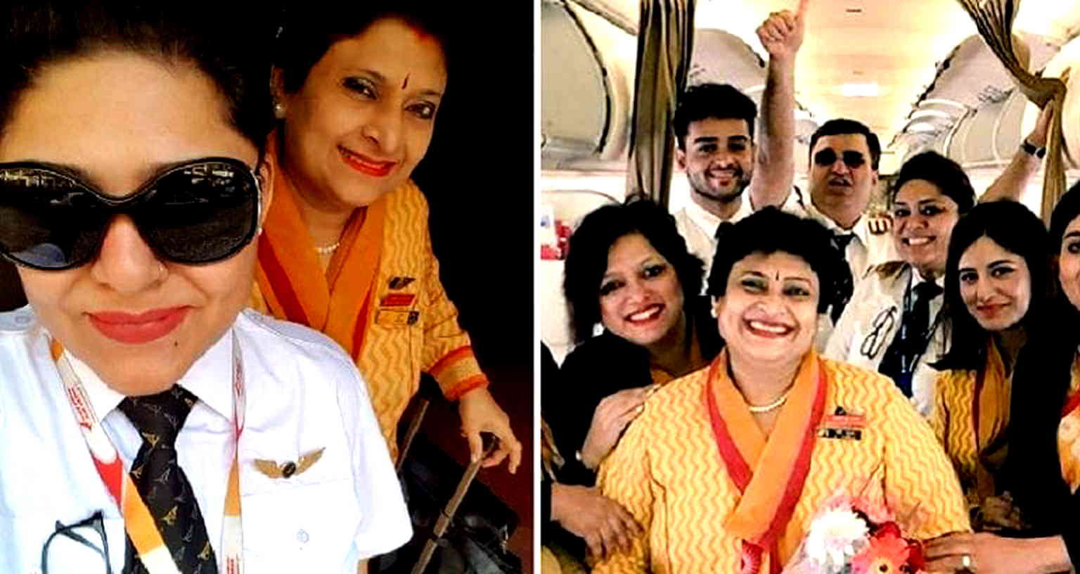 Flight Attendant’s Dream of Flying With Her Pilot Daughter Comes True on Her Last Day At Work