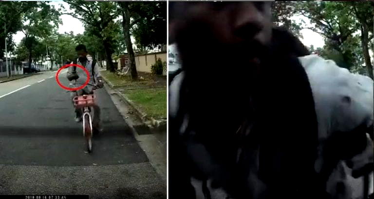 Distracted Cyclist on His Phone Face-Plants into a Parked Car