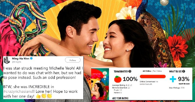 ‘Crazy Rich Asians’ is Crushing it With 100% on Rotten Tomatoes